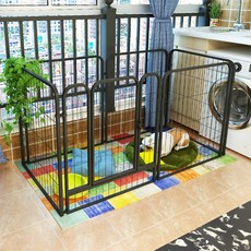 室內狗籠 家用狗圍欄 自由組合寵物圍欄, 黑色小戶型美觀設計 送組裝套餐, 1套