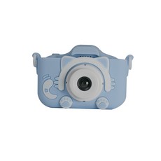 兒童數位相機 可拍照 錄影 BSMI檢驗合格, 天藍貓咪(不含外接記憶卡), 1個