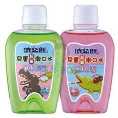依必朗 兒童超氟漱口水 350ml 甜甜草莓/香香蘋果, 1個, 香香蘋果