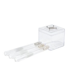 螞蟻帝國 簡約樸素 簡易三試管培育巢 連接式 立體 試管巢 簡易巢 新版上蓋, 1個, 18X180無鋪底,無須額外鑽孔