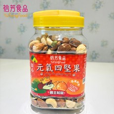 裕芳食品元氣四堅果(全素) - 健康零食，豐富膳食纖維，無添加，獨立包裝, 1個