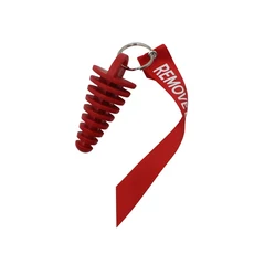 배기 파이프 플러그 오토바이 액세서리 모토크로스 고무 에어 블리더 워시 보호대 키체인 포함, 01 빨간색