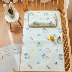 A類嬰兒涼蓆寶寶可用冰絲墊藤席兒童拼接牀幼兒園專用草蓆子夏季, 航天員