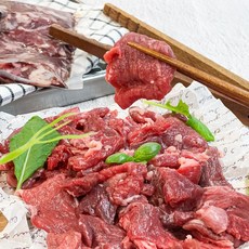 한우 소고기 국거리 1등급 투쁠 양지 우둔 목심 앞다리, 2개, 200g