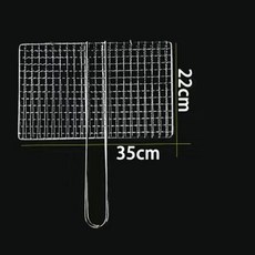 台灣出貨 【買一送一】燒烤架 烤肉網 燒烤網 網片 不鏽鋼烤肉網 爐架網 烤箱網 304不銹鋼燒烤網 正方形烤網 寵物, 1個, 燒烤夾子22*35帶把手的