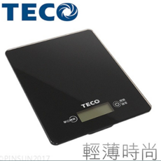 TECO東元 數位食物料理秤 玻璃電子秤 廚房秤 精準測量 多單位轉換