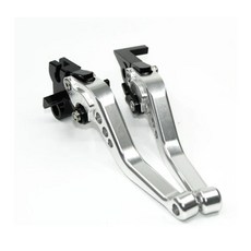 오토바이 브레이크 클러치 레버 조정 핸들 세트에 적합, 11. 147mm silver, 기본