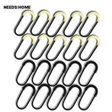 니즈홈 U형 지퍼풀러 자크고리 자크손잡이, 1개, 일반10p+야광10p