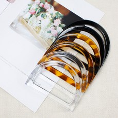 마크라메 )플라스틱 마크라메손잡이 반달핸들 가방손잡이(1쌍-외경12cm), 투명(1쌍), 1개