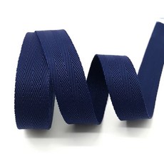 2야드 25mm PP 웨빙 스트랩 캔버스 폴리 에스터 배낭 달아서 가방 공예 DIY 벨트 개 액세서리, 02 25mm 2yards, 08 Navy Blue