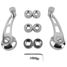 Yctze 창문 크랭크 핸들 윈도우 크랭크 핸들 68 트럭 윈도우 크랭크 1981 ck10 1988 3500 듀얼 크랭크 빌렛 알루미늄 윈도우 크랭크 87 c10 바람용 자