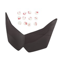 Kawasaki Ninja Z1000 2007-2009 專用高強度壓克力大燈護片 深茶色-極限超快感, 1個