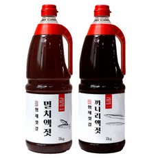 강경 국산 멸치액젓 까나리액젓 세트, 1세트, 4kg