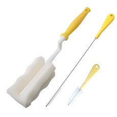 베이비베어 텀블러 세척솔 3종 세트, 노랑, 1개