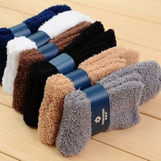 부드럽고 포근한 남성 모던 수면양말 극세사양말 겨울양말