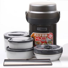 조지루시 보온도시락 SL-JAF14 가방포함 학생 직장인 수능 보냉, 1개, 다크그레이(HG)