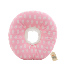 저니위드펫츠 반려동물 DC소프트 넥카라 쿠션, 1개, 핑크레빗