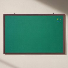 토탈하얀칠판 융 게시판 (월넛우드), 월넛우드