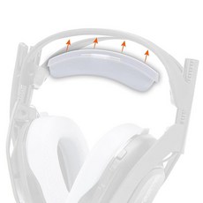 WC BandZ A50 - Wicked Cushions A50 Gen 4 Gen 5 A50X용 업그레이드된 헤드밴드 교체 키트 | 향상된 편안함 스타일 및 쉬운 설치 |, 화이트