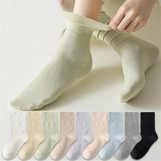 여성용 순면 무압박 양말 3켤레 세트 밴드조임 없이 발이 임산부 출산모 당뇨 환우 양말, 샴페인색