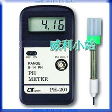 Lutron PH-201 迷你型酸鹼度計 PH計 酸鹼測試器, 1個