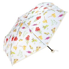 Wpc.官方直營 聯名plantica花道輕量手動折傘-袋鼠爪紅 (輕量便攜花色傘)