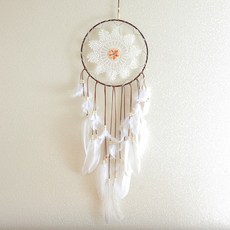 태스코나 행운의꽃 [LED 포함] 무드등 드림캐쳐, 우드톤+화이트톤