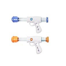 空氣動力軟彈槍 生日禮物 軟彈槍 打我鴨 軟彈槍 射擊遊戲 兒童玩具槍 兒童軟彈槍, 單手靶.只有槍(L).兩色隨機, 1個