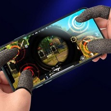 모바일 게임 슬리브 2p 손가락 터치 장갑 컨트롤 커버, 2개, 일반형