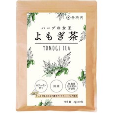 키호야 허브의 여왕 쑥차 3gX30포 일본산 / 무농약 화학 비료 미사용 티백 냉수 가능 카페인 국내제조, 1개입, 1개