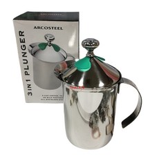 Arcosteel 不銹鋼手動奶泡器 (420cc/920cc), 420cc/920cc, 不銹鋼