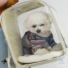 더블H샵 강아지캐리어 베이지