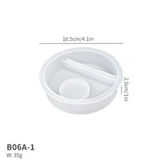 석고상 홈데코 석고 크리스마스 트리 하우스 캔들 거치대 실리콘 몰드 장식품 촛대 공예 금형 DIY 송진 제작 키트 홈 장식