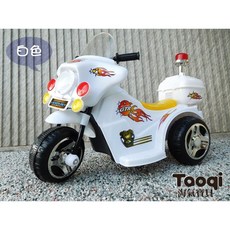 Toogi 兒童電動仿真摩托車, 1個, 白色