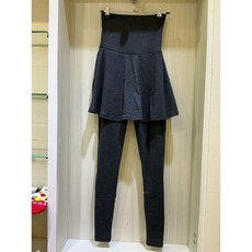 瑜珈褲裙 韓國進口高腰顯瘦波浪裙假二件式棉質內搭褲 舒適透氣運動褲