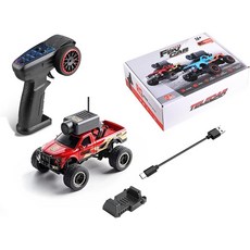 RC FPV 트럭 앱 연동 WiFi 카메라 멀티존 조명, 빨간색