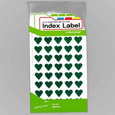 하트스티커 홀로그램 14x13 그린 UL23136G 7매입, 본상품