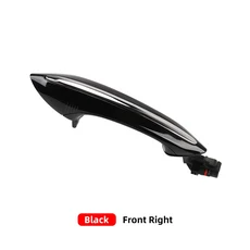 BMW 5 6 7 시리즈 F10 F07 F02 525 528 530 535 730 블랙 다크 브라운 화이트 외부 문짝 핸들 외부 문짝 핸, 01 China Mainland, 05 Black Front Right