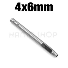 1pc 2mm-6mm 너비 가죽 타원형 모양 구멍 펀치 철강 공예 벨트 DIY, 23 4x6mm, 1개