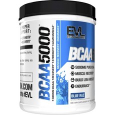 EVLUTIONNUTRITION BCAA 5000 藍莓味, 1罐, 720g