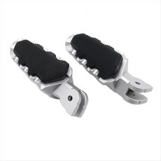 DUCATI HYPERMOTARD 821 Multistrada MTS 950 1260 1200(실버)과 호환용 오토바이 발판 발 페그 페달, 블랙&amp;실버, A11
