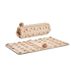 Comefree康芙麗植纖可捲式足底按摩球墊-台灣製造, 米黃, 1個