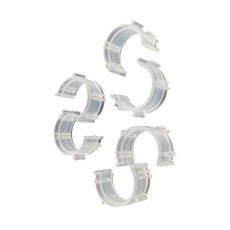 20개 보빈 클램프 홀더 실 정리 보빈 홀더 클립 자수용 실리콘 스풀 허거 실 홀더, Clear