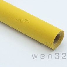 wen329 自粘植絨布 背膠加厚絨布 汽車內飾翻毛皮絨布 桌布, 明黃,20公分X30公分樣板 單張 較小, 1個