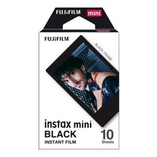 Fujifilm instax mini 拍立得底片 黑框 Black 10張, 1個