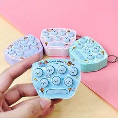 틱톡 순발력 게임기 테스트 키링 열쇠고리 말랑이, 1개, 순발력게임기-랜덤