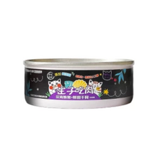 WANG 主子吃肉 98%無膠貓主食罐 80g【24罐組】無穀, 1個, 深海鮪魚+鮮甜干貝,超取限一箱