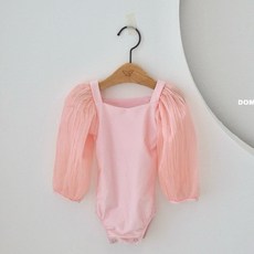 주름 퍼프 레오타드 (2color/S-L) 아기 유아 키즈 여아 스냅단추 발레슈트