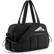 BAGSMART Gym 백 여성용 더플 for 트래블 with Wet 포켓 경량 캐리 온 위켄더 발수 내수성 342141, Medium, Classic