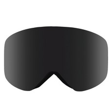 臺灣出貨新款磁鐵柱麵滑雪眼鏡雙層防霧磁吸滑雪風鏡OTG雪地護目鏡 防風鏡可開發票, 黑色, 1個